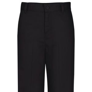 NWT Black Flat Front Uniform Work Pants 7/8